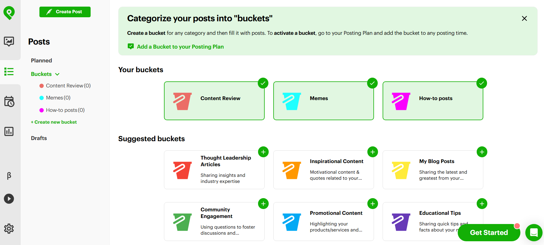 Create an Instagram posting schedule